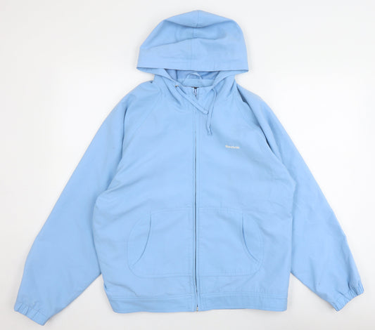 Reebok Women's Blue Basic Jacket Size 14 Hooded