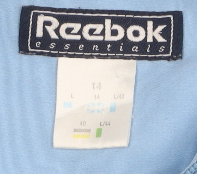 Reebok Women's Blue Basic Jacket Size 14 Hooded