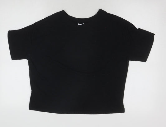 Nike Black Unisex T-Shirt, Large, Crew Neck, Sports