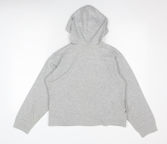 Reebok Women's Grey Hooded Zip Jacket Size 12