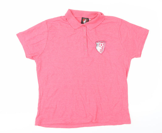 AFC Bournemouth Women's Pink Polo Shirt - Size 18