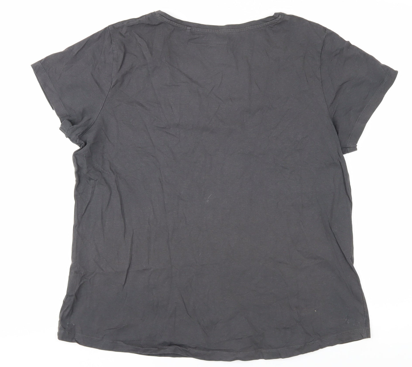 Mountain Warehouse Women's Black V-Neck T-Shirt Size 18