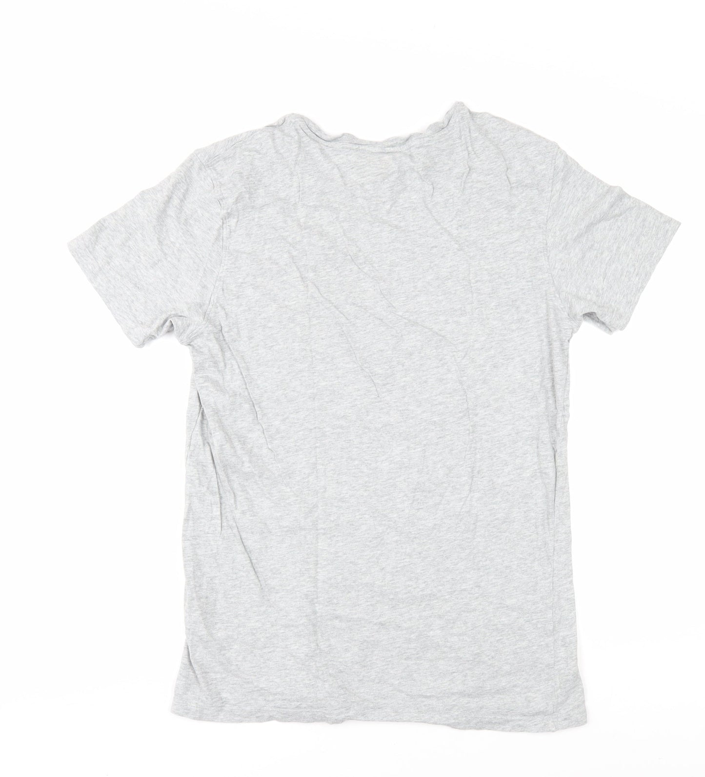 Lacoste Men's Grey T-Shirt Short Sleeve M