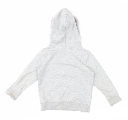 GAP Boys Grey Pullover Hoodie, Size 5 Years, Casual Comfort