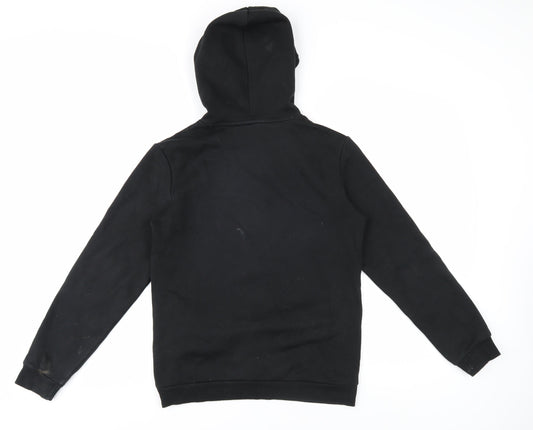 Puma Boys Black XL Hoodie with Logo - Casual Comfort