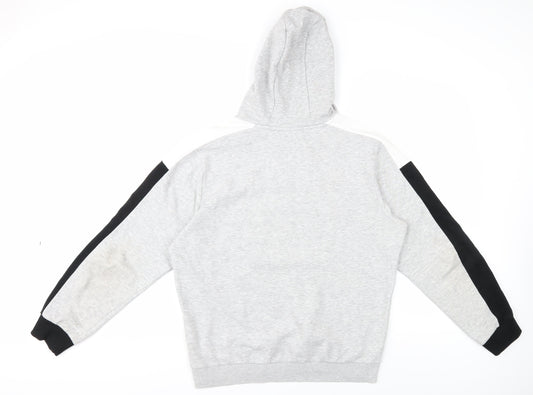 FILA Men's Grey Pullover Hoodie Size S