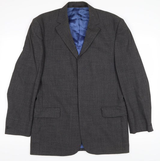 Daniel Hechter Men's Grey Blazer, Size 38R, Classic Fit