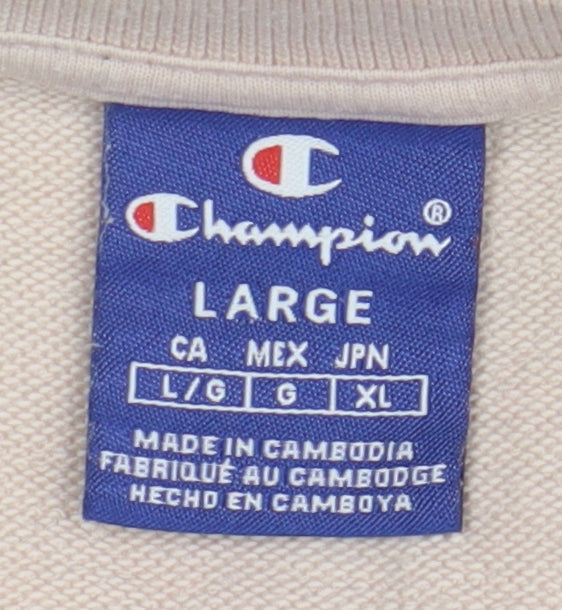 Champion Women's Beige Large Pullover Sweatshirt