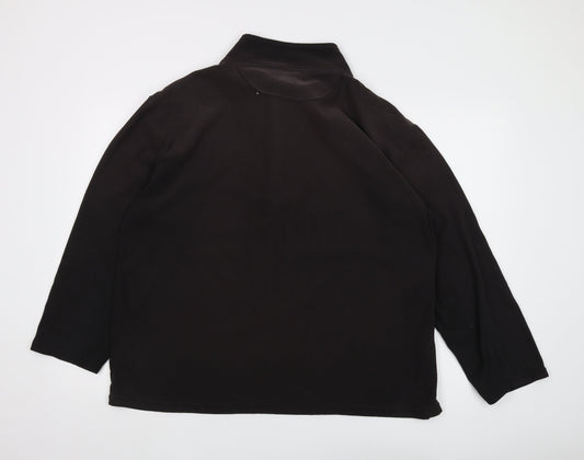 Peter Storm Men's Black XL Fleece Sweatshirt 1/2 Zip