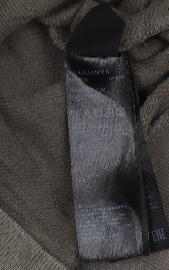 AllSaints Men's Grey Full Zip Hoodie, Size S