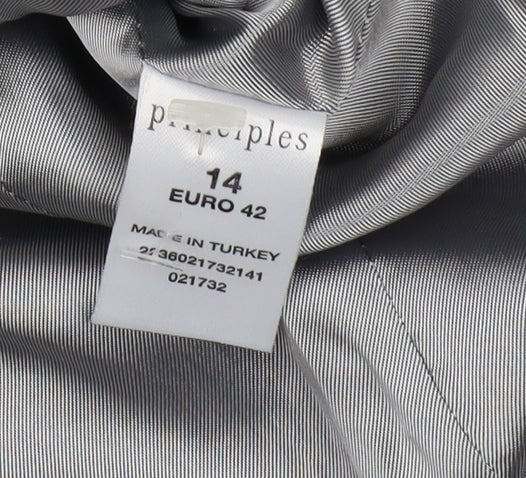 Additional view of Principles Women's Black Pinstripe Blazer, size 14