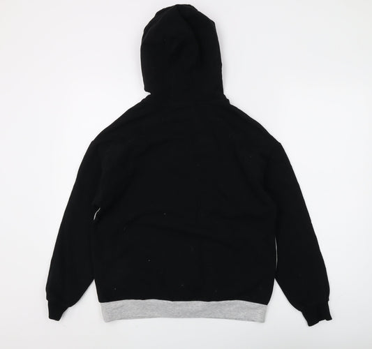 Marks and Spencer Boys Black Grey Pullover Hoodie 13-14 Years