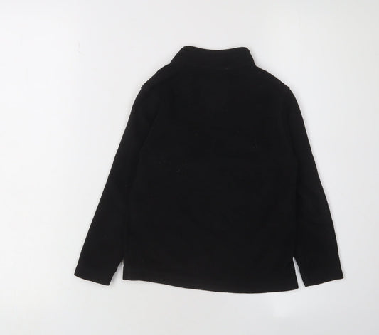 Regatta Boys Black Fleece 1/4 Zip Sweatshirt, Size 6-7