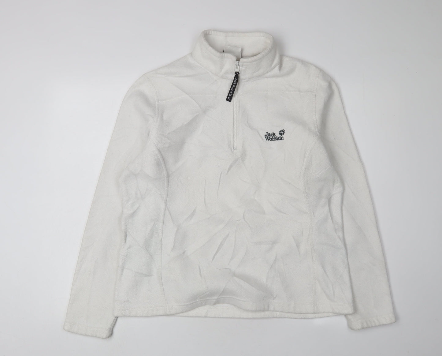 Jack Wolfskin Women's White Pullover Sweatshirt, Size 18