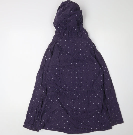 Animal Women’s Purple Polka Dot Parka Jacket Size 10