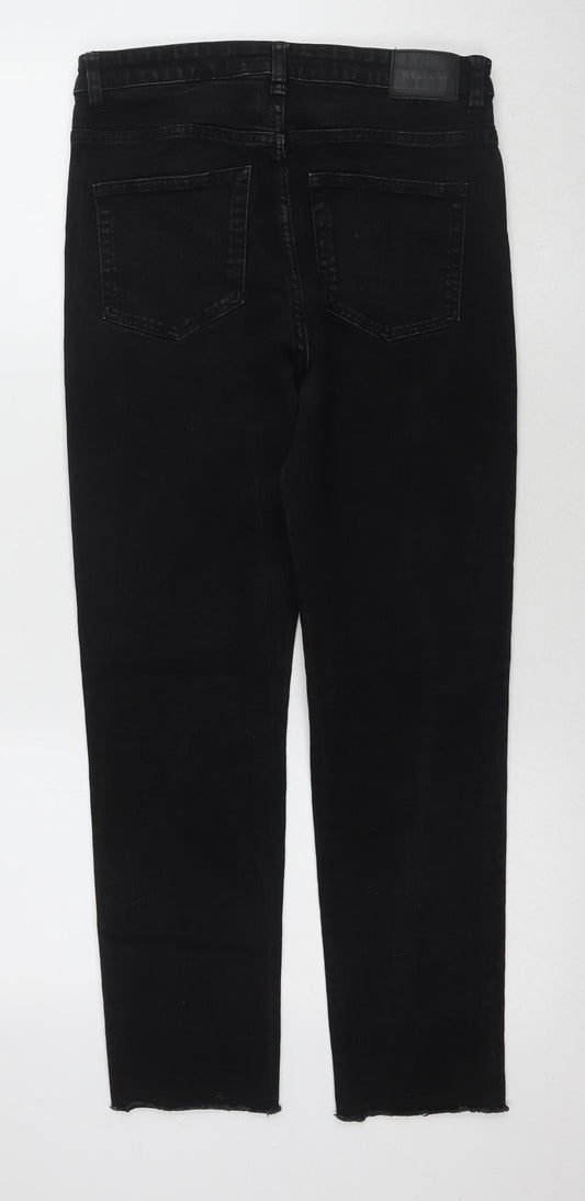 Weekday Women's Black Straight Jeans - Size 10