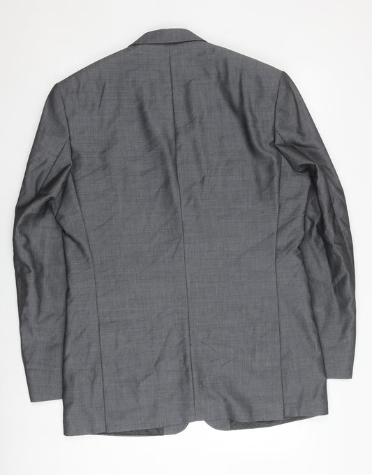 Jasper Conran Men's Grey Suit Jacket, Size 40L, Excellent