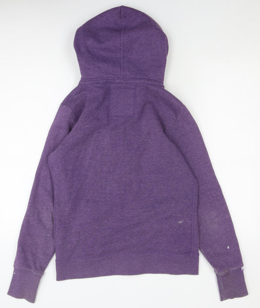Superdry Men's Purple Casual Hooded Jacket Medium