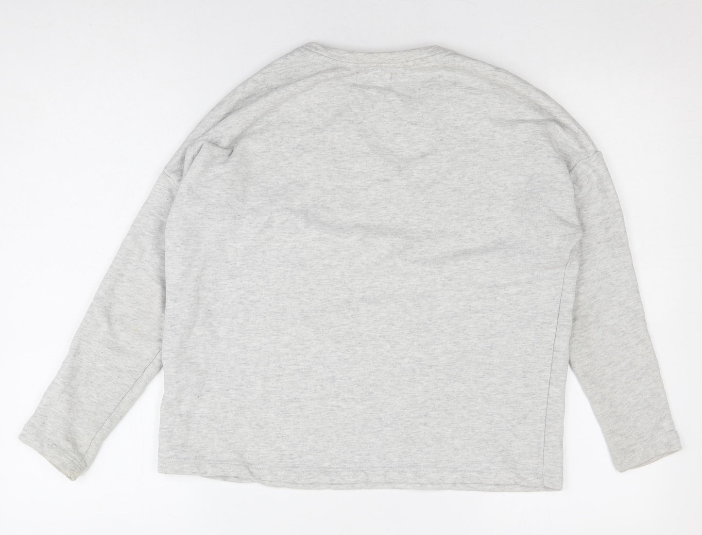 Pull&Bear Women's Grey XS Basic Long Sleeve T-Shirt