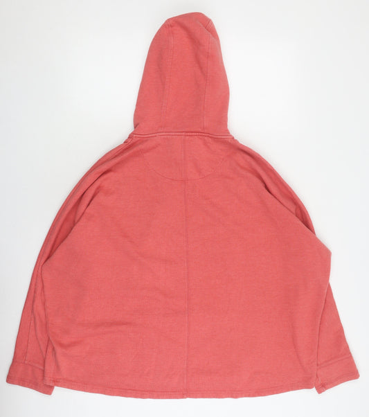 FatFace Men’s Pink Pullover Hoodie M Classic Style