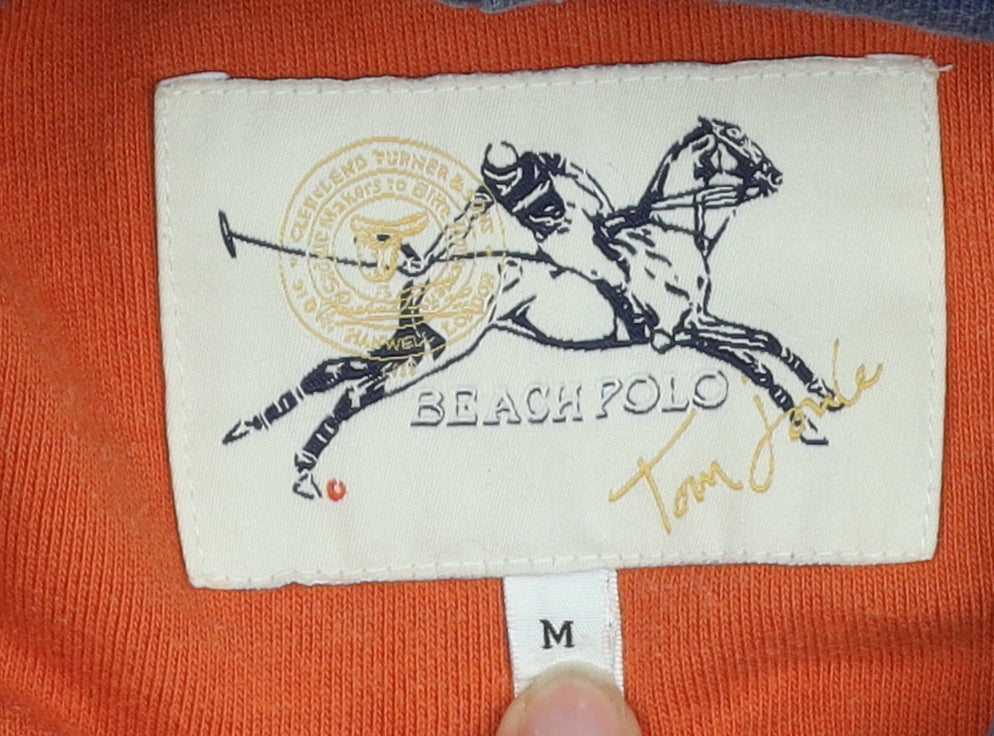 Joules Men's Orange Pullover Hoodie, M, Logo Detail