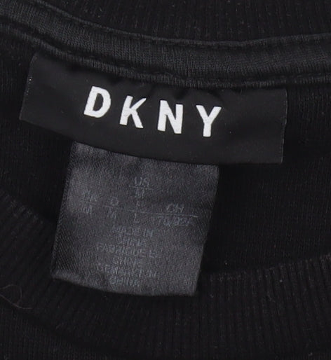 DKNY Unisex Black Long Sleeve Jersey T-Shirt L