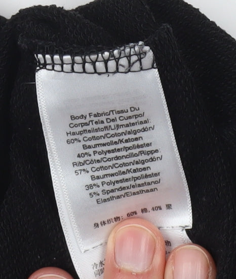 DKNY Unisex Black Long Sleeve Jersey T-Shirt L