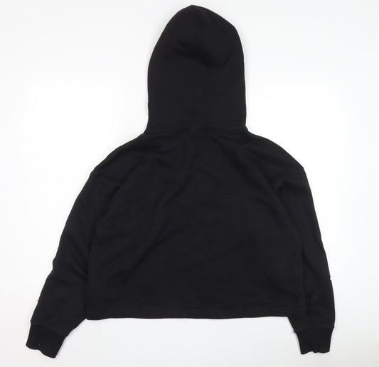 Champion Women's Black Hoodie M Medium Pullover Print