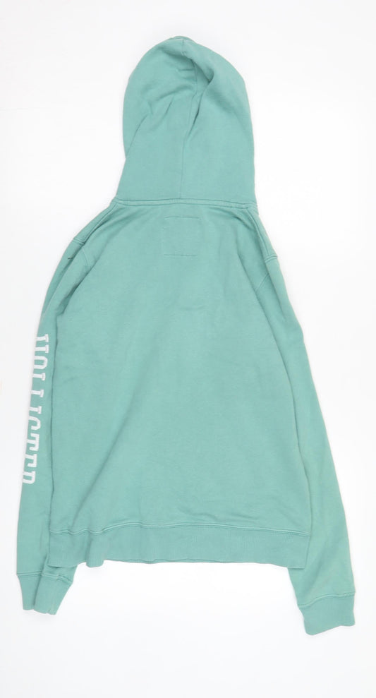Hollister Women's Green Pullover Hoodie XS