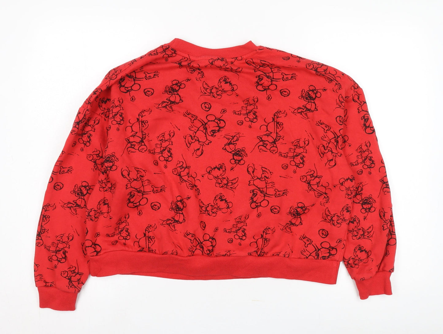 Disney Red Mickey Mouse Graphic Sweatshirt 4XL Unisex