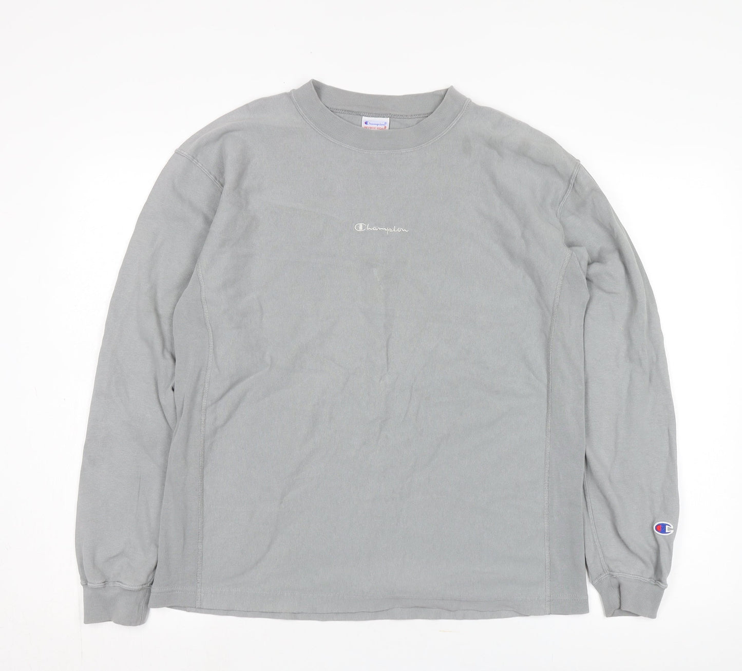 Champion Men's Grey Pullover Sweatshirt S