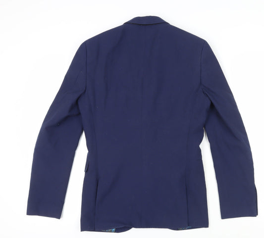 Next Mens Blue Blazer 36R Regular Fit 2-Button Formal