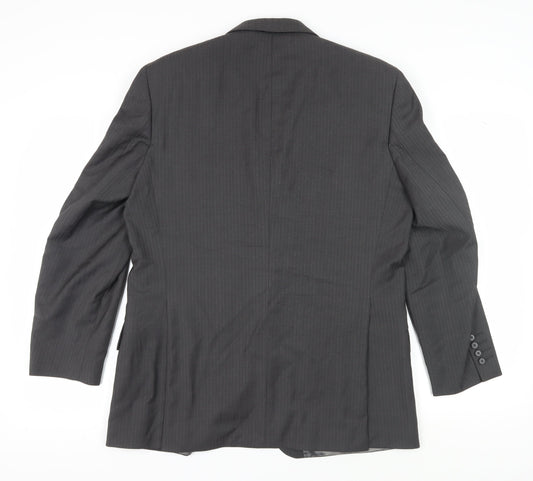 Next Men's Black Blazer 40S Wool Short Jacket
