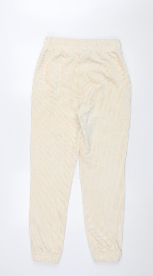 H&M Women's Beige Jogger Trousers, Size 12