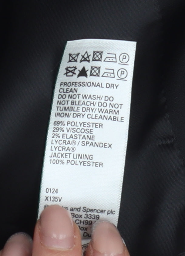 Marks and Spencer Men's Black 44R Blazer
