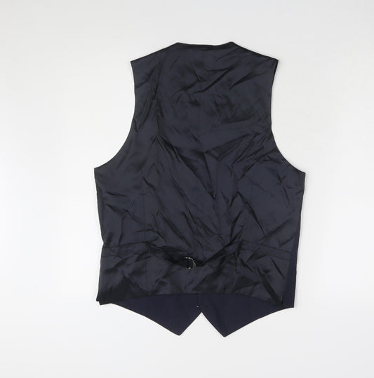 Marks and Spencer Men's Blue Suit Waistcoat, Size 38R