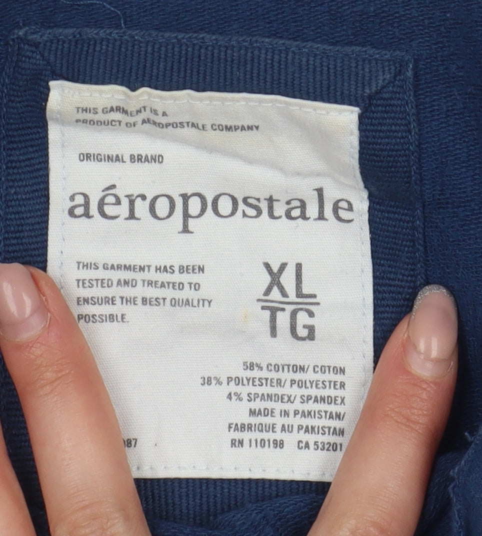 Aeropostale Women's Blue XL Pullover Sweatshirt