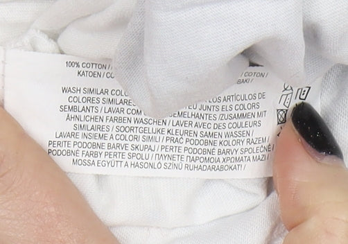 Disney Unisex Adults White M Cartoon T-Shirt