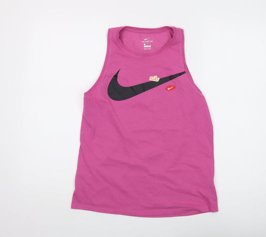 Nike Women's Pink Tank Top S Athletic Fit
