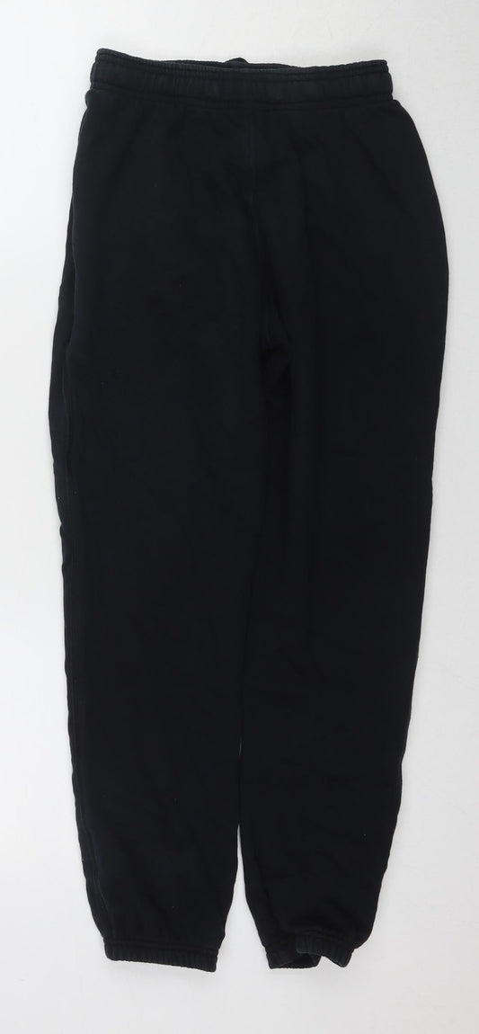 Marks and Spencer Boys Black Sweatpants, 12 Years, Elastic Waist