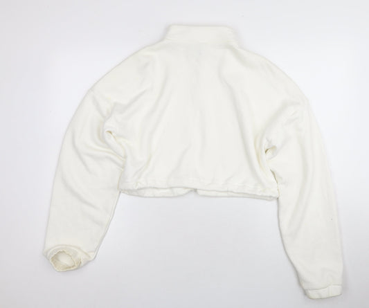 Adidas Women's White Pullover Sweatshirt Size S