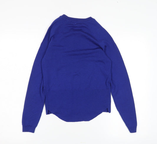 Karen Millen Women's Blue Knit Pullover Jumper XS