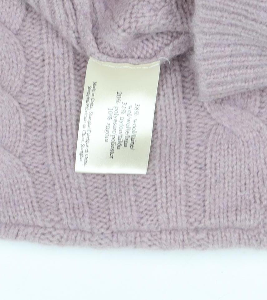 Laura Ashley Women’s Purple Cable-Knit Jumper, Size 16