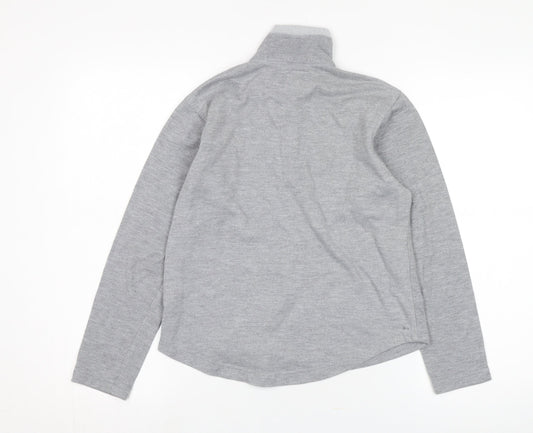 Berghaus Boys Grey 1/4 Zip Fleece Sweatshirt - 10 Years