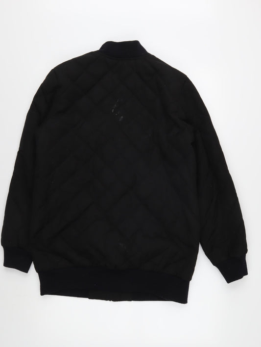 1 Madison Expedition Men's Black Bomber Jacket M Casual