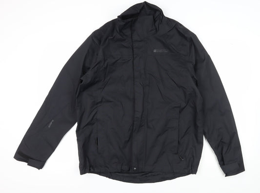 Mountain Warehouse Men's M Black Waterproof Rain Coat Jacket