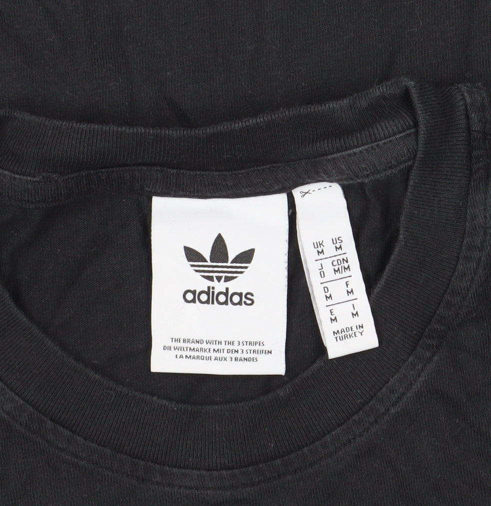 Adidas Men's Black M Logo Short Sleeve T-Shirt