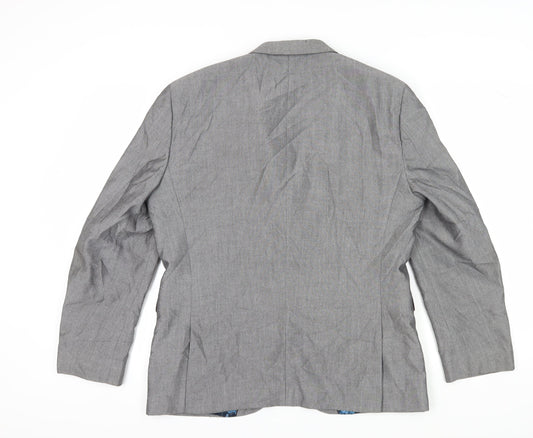 Next Men's Grey Blazer, 42S, Formal Jacket