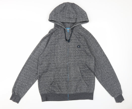 Billabong Men's Grey Full Zip Hoodie, Size S, Regular Fit