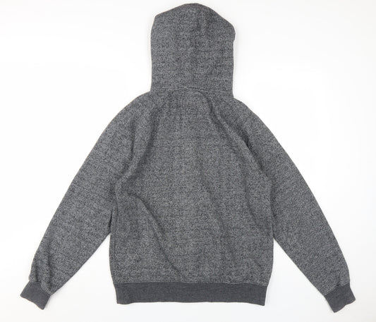 Billabong Men's Grey Full Zip Hoodie, Size S, Regular Fit